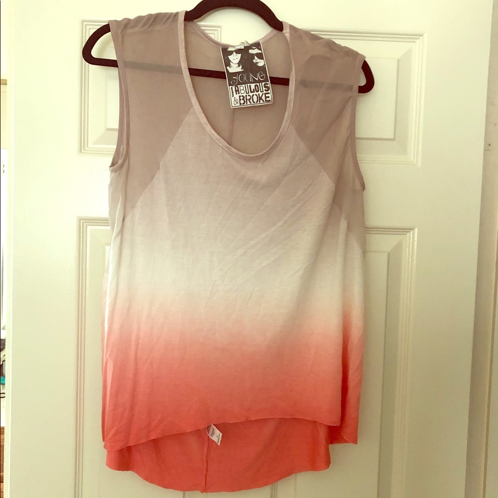 Young Fabulous & Broke Ombré tank top.
